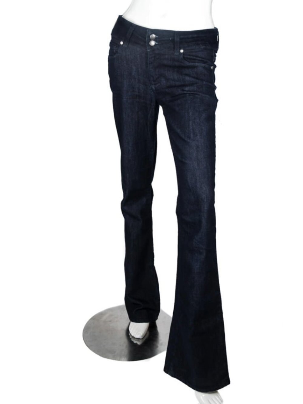 Paige Hidden Hills Bootcut Jeans Dark Wash Mid Rise Capsule Wardrobe Denim